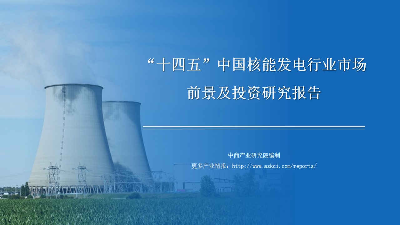 中商行业研究院《2021年"十四五"中国核电行业市场前景及投资研究