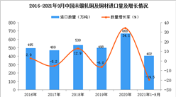 2021年1-9月中國未鍛軋銅及銅材進口數據統計分析