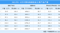 2021年1-8月中國電池行業經濟運行情況：規上利潤總額同比增長66.1%（圖）