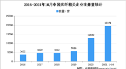 我国网络发展全球领先：2021年1-10月中国光纤企业大数据分析（图）