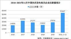 2021年1-11月中國光伏發電企業大數據分析：山東企業最多（圖）