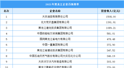 2021年黑龍江企業百強榜單（附全榜單）