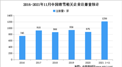 新增企业数量超1000：2021年1-11月中国滑雪企业大数据分析（图）