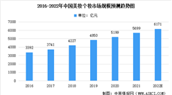 2022年中国美妆个护行业及其细分领域市场规模预测分析（图）