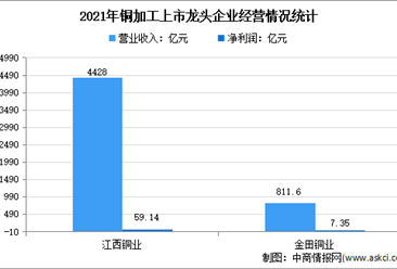 2022年中国铜加工行业上市龙头企业市场竞争格局分析（图）