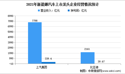 2022年中国新能源汽车行业上市龙头企业市场竞争格局分析（图）