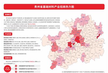 产业投资情报：贵州省基础材料产业招商热力图