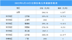 2022年5月19日全國(guó)各地最新玉米價(jià)格行情走勢(shì)分析