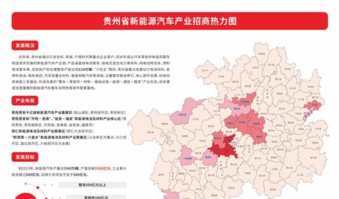 产业投资情报：贵州省新能源汽车产业招商热力图