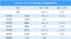 2022年5月28日全國各地最新玉米價格行情走勢分析