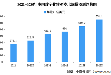 2022年中国数字化转型支出规模及支出结构预测分析（图）