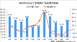 2022年5月辽宁饮料产量数据统计分析