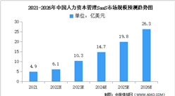 2022年中国HCM SaaS市场规模及结构预测分析（图）