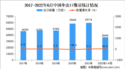2022年1-6月中国伞出口数据统计分析