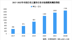 2022年中国公有云服务及其细分领域市场规模预测：IaaS为最大细分领域（图）