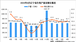 2022年6月遼寧生鐵產量數據統計分析