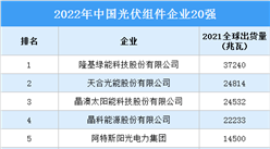 2022年中國光伏組件企業20強排行榜（附榜單）