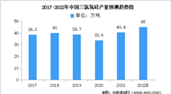 2022年中國三氯氫硅產量及下游需求預測分析（圖）