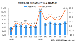 2022年7月天津铝材产量数据统计分析
