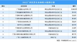 2022廣西民營企業納稅10強排行榜（附榜單）