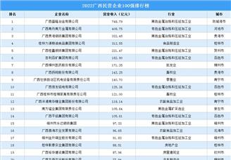 2022广西民营企业100强排行榜（附榜单）