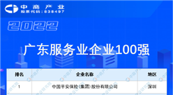 2022廣東服務業企業100強排行榜（附完整榜單）
