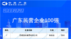 2022廣東民營企業100強排行榜（附榜單）