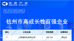 2022杭州市高成長性百強企業榜單（附全榜單）