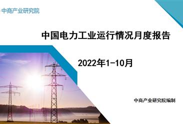 2022年1-10月中國電力工業運行情況月度報告（附完整版）