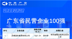 2022广东省民营企业100强排行榜（附榜单）
