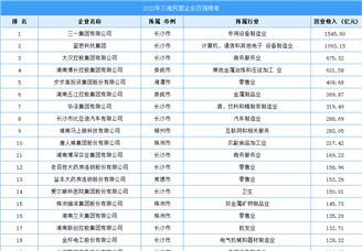 2022年三湘民营企业百强榜单（附完整榜单）
