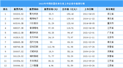 2022年中國儀器儀表行業上市企業市值排行榜（附榜單）