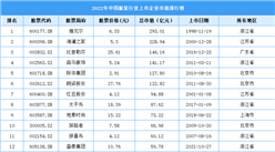 2022年中国服装行业上市企业市值排行榜（附榜单）