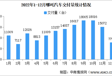 2022年哪吒汽车交付情况：交付量超15万台（图）