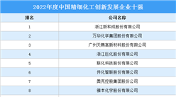 2022年度中國精細化工創新發展企業十強（附榜單）