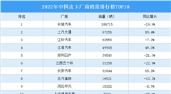 2022年中國皮卡廠商銷量排行榜TOP10（附榜單）