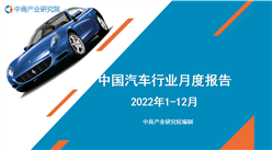2022年1-12月中国汽车行业月度报告（完整版）