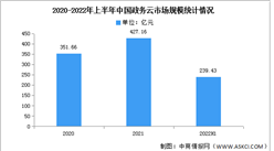 2022年上半年中國政務云市場規模及細分市場預測分析（圖）