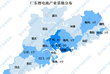 2023年广东锂电池产业分布情况：深圳锂电企业最多（图）