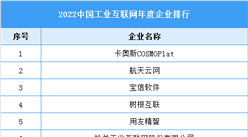 2022中國工業互聯網年度企業排行