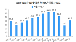 2023年2月中国动力电池产量及装车量情况：磷酸铁锂电池装车量同比增长95%（图）