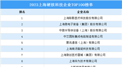 2023上海硬核科技企业TOP100榜单（附完整榜单）