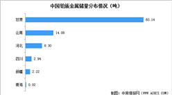 2022年中國鉑族金屬資源儲量及地區分布情況數據分析（圖）