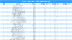 【工業投資情報】2023年一季度安徽省工業土地投資TOP50超20億