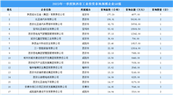【投資跟蹤】2023年一季度陜西省50強企業土地投資額超29億元（圖）