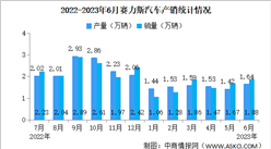 2023年6月賽力斯產銷情況：新能源汽車銷量同比減少24.72%（圖）