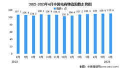 2023年6月中国电商物流指数为110.6点 比上月提高1.1个点（图）
