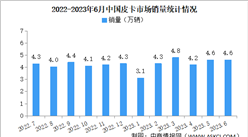 2023年6月中國皮卡市場運行情況：銷量同比下降11%（圖）