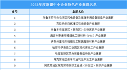 2023年度新疆中小企业特色产业集群名单：共9个产业集群（附完整名单）