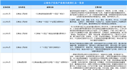 2023年云南省电子信息制造业最新政策汇总一览（图）